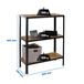 Rayonnage intérieur 900x800x300 - 3 niveaux Anthracite - SIMON RACK - 8425437127854