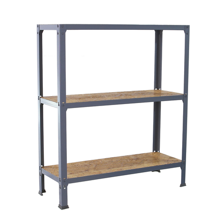 Rayonnage intérieur 900x1000x300 - 3 niveaux Gris - SIMON RACK - 8425437128851