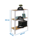 Rayonnage intérieur 900x1000x300 - 3 niveaux Blanc - SIMON RACK - 8425437128868