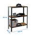 Rayonnage intérieur 900x1000x300 - 3 niveaux Anthracite - SIMON RACK - 8425437128875