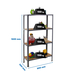 Rayonnage intérieur 1600x800x300 - 4 niveaux Gris - SIMON RACK - 8425437128882