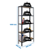 Rayonnage intérieur 1800x800x300 - 5 niveaux Anthracite - SIMON RACK - 8425437128967