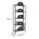 Rayonnage intérieur 1800x1000x300 - 5 niveaux Gris - SIMON RACK - 8425437128974