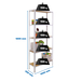 Rayonnage intérieur 1800x1000x300 - 5 niveaux Blanc - SIMON RACK - 8425437128981