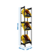 Rayonnage léger tri de bouteille sans vis 1800x400x300 - 3 niveaux Anthracite - SIMON RACK - 8425437129629