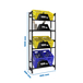 Rayonnage léger tri de bouteille sans vis 1000x800x300 - 4 niveaux Anthracite - SIMON RACK - 8425437129667