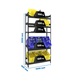 Rayonnage léger tri de bouteille sans vis 2000x1000x300 - 5 niveaux Anthracite - SIMON RACK - 8425437129728