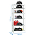 Rayonnage métallique léger à vis 2000x1100x400 - 6 niveaux Blanc - SIMON RACK - 8425437129964