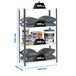 Rayonnage métallique léger à vis 1500x900x400 - 4 niveaux Anthracite/Blanc - SIMON RACK - 8425437130434
