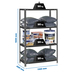Rayonnage métallique léger à vis 1500x1100x400 - 4 niveaux Anthracite - SIMON RACK - 8425437130564