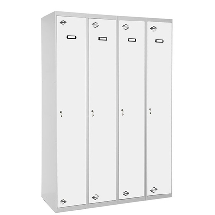 Vestiaire métallique 1800x1200x500 - Gris/Bleu - SIMON RACK - 8425437130762