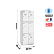 Vestiaire métallique 1800x600x500 - Gris/Bleu - SIMON RACK - 8425437130809