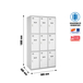 Vestiaire métallique 1800x900x500 - Gris/Bleu - SIMON RACK - 8425437130816