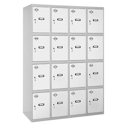 Vestiaire métallique 1800x1200x500 - Gris/Bleu - SIMON RACK - 8425437130854