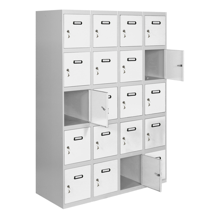 Vestiaire métallique 1800x1200x500 - Gris/Bleu - SIMON RACK - 8425437130885