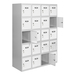 Vestiaire métallique 1800x1200x500 - Gris/Bleu - SIMON RACK - 8425437130885
