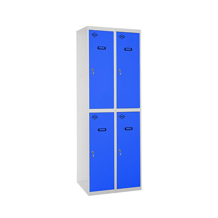 Vestiaire métallique 1800x600x500 - Gris/Bleu - SIMON RACK - 8425437130922