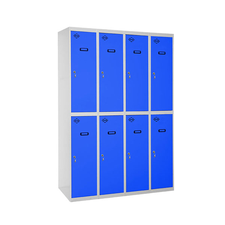 Vestiaire métallique 1800x1200x500 - Gris/Bleu - SIMON RACK - 8425437130946