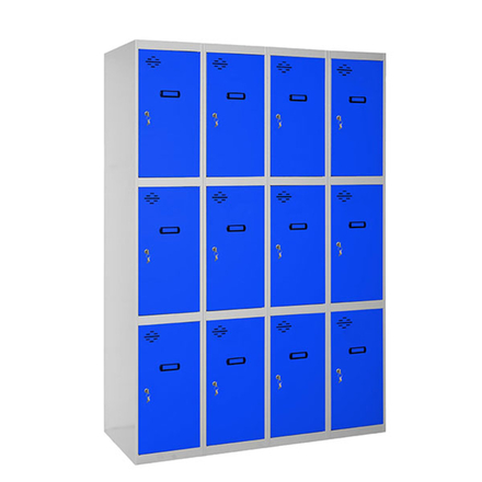 Vestiaire métallique 1800x1200x500 - Gris/Bleu - SIMON RACK - 8425437130977