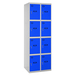 Vestiaire métallique 1800x600x500 - Gris/Bleu - SIMON RACK - 8425437130984