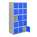 Vestiaire métallique 1800x900x500 - Gris/Bleu - SIMON RACK - 8425437134029