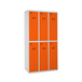Vestiaire métallique 1800x900x500 - Gris/Orange - SIMON RACK - 8425437134081