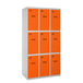 Vestiaire métallique 1800x900x500 - Gris/Orange - SIMON RACK - 8425437134111