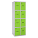 Vestiaire métallique 1800x600x500 - Gris/Vert - SIMON RACK - 8425437134289