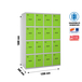 Vestiaire métallique 1800x1200x500 - Gris/Vert - SIMON RACK - 8425437134302