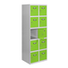 Vestiaire métallique 1800x600x500 - Gris/Vert - SIMON RACK - 8425437134319