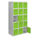 Vestiaire métallique 1800x900x500 - Gris/Vert - SIMON RACK - 8425437134326