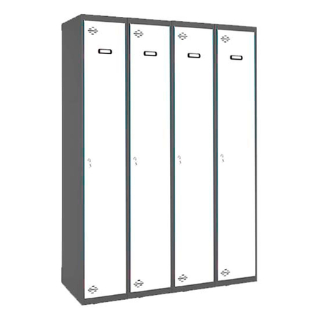 Vestiaire métallique 1800x1200x500 - Anthracite/Bleu - SIMON RACK - 8425437134517