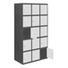 Vestiaire métallique 1800x900x500 - Bleu - SIMON RACK - 8425437134623