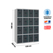 Vestiaire métallique 1800x1200x500 - Gris/Anthracite - SIMON RACK - 8425437134906