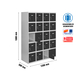 Vestiaire métallique 1800x1200x500 - Gris/Anthracite - SIMON RACK - 8425437134937