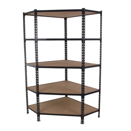 Étagère en kit charge légère sans vis 1800x900x400 - 5 niveaux Anthracite/Bois - SIMON RACK - 8425437135224