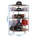 Étagère en kit charge légère sans vis 1800x900x400 - 5 niveaux Bois - SIMON RACK - 8425437135231