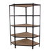 Étagère en kit charge légère sans vis 1800x900x500 - 5 niveaux Anthracite/Bois - SIMON RACK - 8425437135255