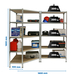 Rayonnage métallique léger sans vis 1800x1800x400 - 5 niveaux Bois - SIMON RACK - 8425437135323