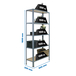 Rayonnage intérieur 1800x800x300 - 5 niveaux Gris - SIMON RACK - 8425437137013