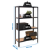 Rayonnage intérieur 1600x800x300 - 4 niveaux Anthracite - SIMON RACK - 8425437137068