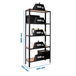 Rayonnage intérieur 1800x800x300 - 5 niveaux Anthracite - SIMON RACK - 8425437137075