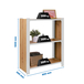 Rayonnage de bureau charge légère sans vis 1000x800x300 - 3 niveaux Blanc - SIMON RACK - 8425437137082