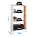 Rayonnage de bureau charge légère sans vis 1500x800x300 - 4 niveaux Blanc - SIMON RACK - 8425437137099