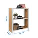 Rayonnage de bureau charge légère sans vis 1000x800x300 - 3 niveaux Gris - SIMON RACK - 8425437137112