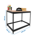 Kit établi Basic - 900x2100x600 - 1 niveau Anthracite/Bois - SIMON RACK - 8425437137532