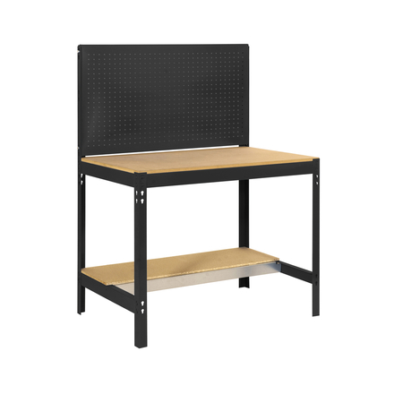 Kit établi Bricolage - 1445x910x610 - 2 niveaux Anthracite/Bois - SIMON RACK - 8425437138157