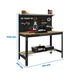Kit établi Bricolage - 1445x910x610 - 3 niveaux Anthracite/Bois - SIMON RACK - 8425437138232