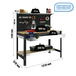 Kit établi Bricolage - 1445x1210x610 - 3 niveaux Anthracite/Bois - SIMON RACK - 8425437138270