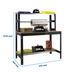 Kit établi Bricolage - 1445x910x760 - 3 niveaux Anthracite/Bois - SIMON RACK - 8425437138317